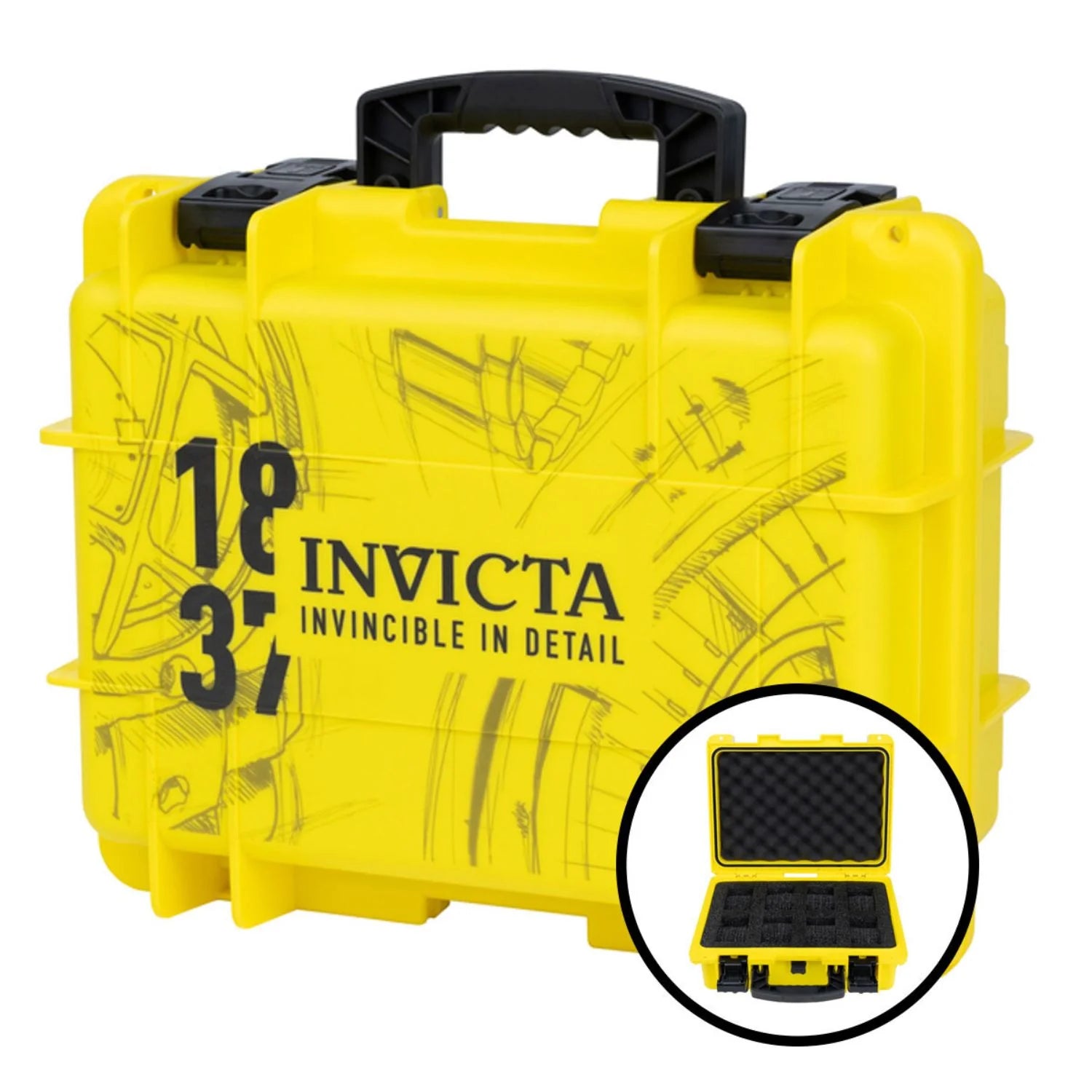 Caja Para Reloj Invicta Amarillo