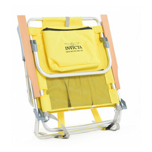 Invicta Beach Chairs Aluminum Folding With Wood Armrest 60x62x78cm