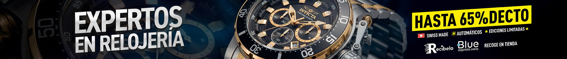 Relojes invicta para hombre y mujer