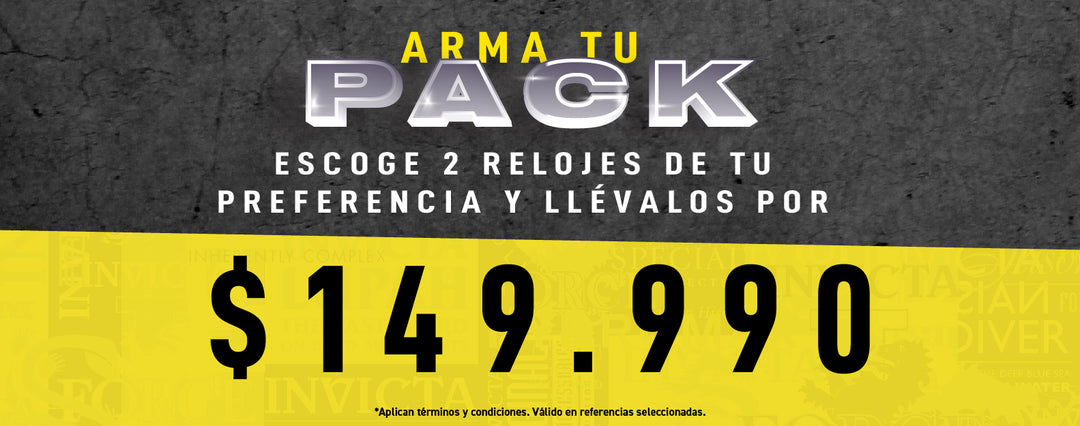 ¡Arma tu Pack! 2 relojes por $149.990